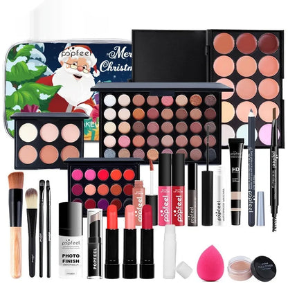 Green mermaid Christmas theatrical makeup set for stage performances and festival use
