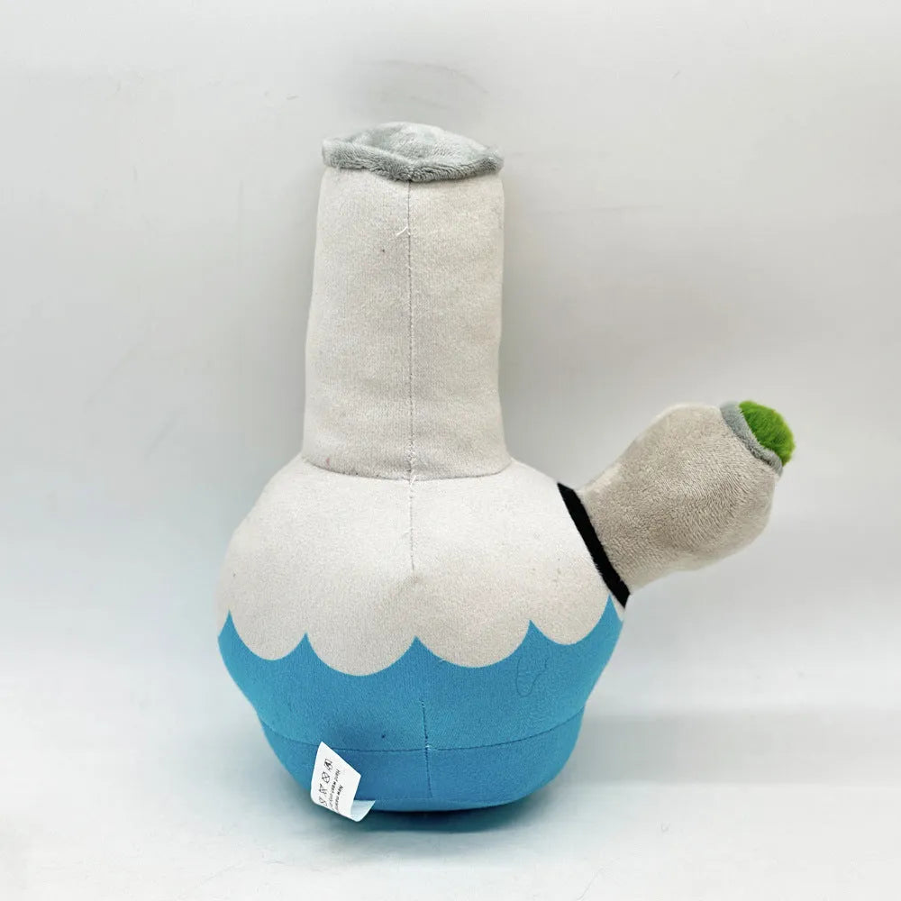 Kettle-shaped plush dog toy with sound feature, 24cm length bite-resistant pet toy