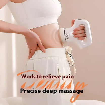 Portable white body slimming massage instrument with Type-C charging cable