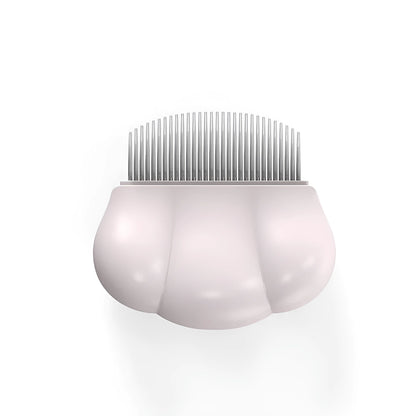 Paw Soft deshedding brush in blue, pink, or white with a 9cm square head of stainless steel pins.