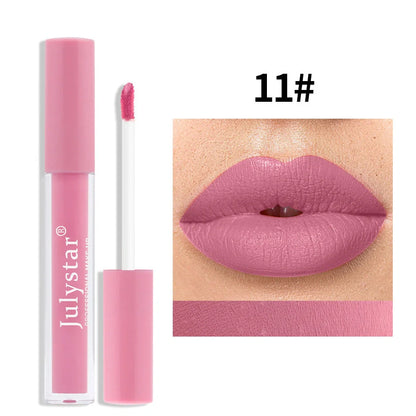 Matte lipstick tube with soft fog texture, 2.5ml content, 3-year shelf life