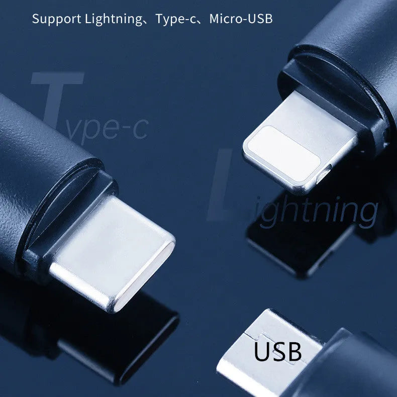 Black capsule infrared emitter for smartphone with Lightning, USB-C, and Micro-USB connection types