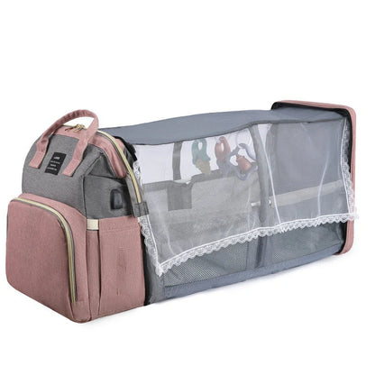 New Mummy Baby Crib Backpack in various colours with insulated compartment for milk storage