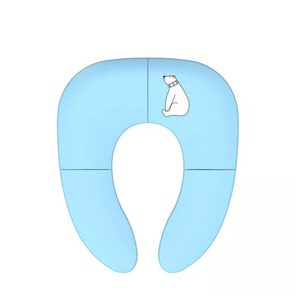 Foldable Baby Travel Potty Seat in pink, yellow, and blue, lightweight and portable for toddlers