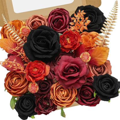 Silk flower wedding simulation box flower for layout planning in a selection of colours.
