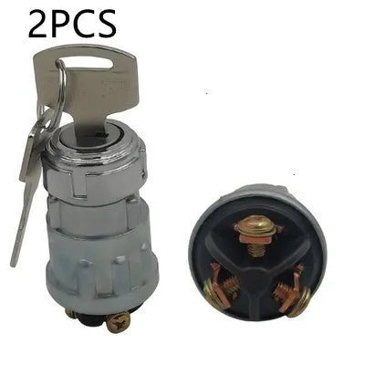 Pure copper car ignition switch with key for trucks and forklifts, JK423 model replacement