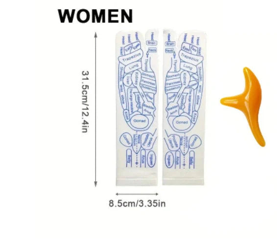 Acupressure reflexology socks for foot massage and pain relief