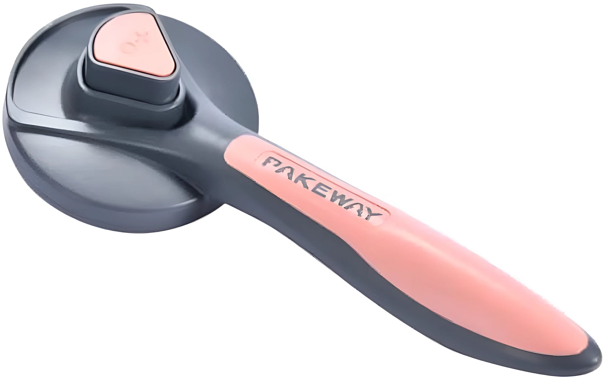 Self-cleaning slicker brush for cats and dogs with massaging bristles and comfort-grip handle