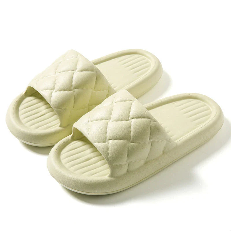 Comfortable home slippers with non-slip soles, featuring breathable and waterproof EVA material in a variety of stylish colors.