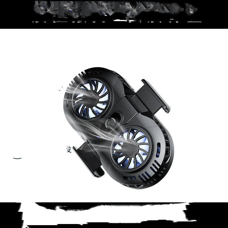 High-performance smartphone cooling device with cooling fin, ice pack, and ergonomic controls