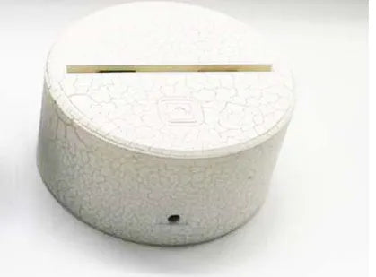 Modern Lotus LED night light with acrylic shade and touch control, 220mm wide.