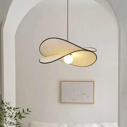 French artistic fabric potato chip chandelier pendant light for bedroom ceiling