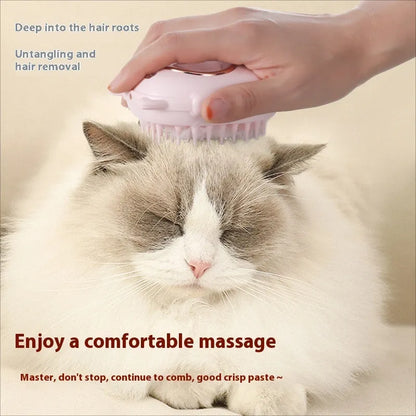 Pet comb laser grooming brush with ABS plastic construction for cats and dogs