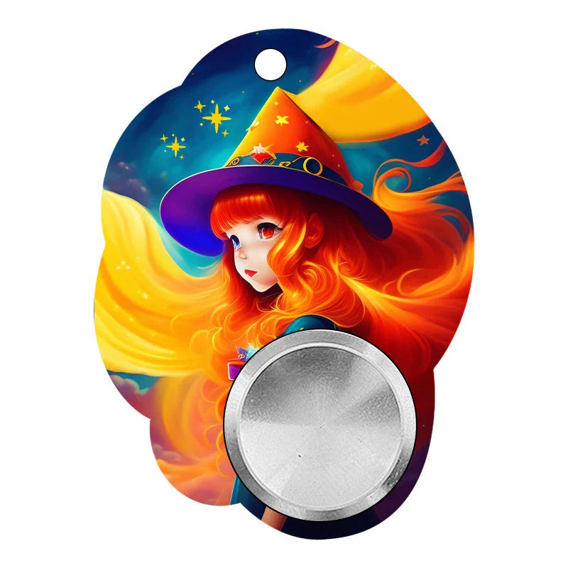 Stylish Fidget Spinner Keychain with Vibrant Designs for Stress and Anxiety Relief