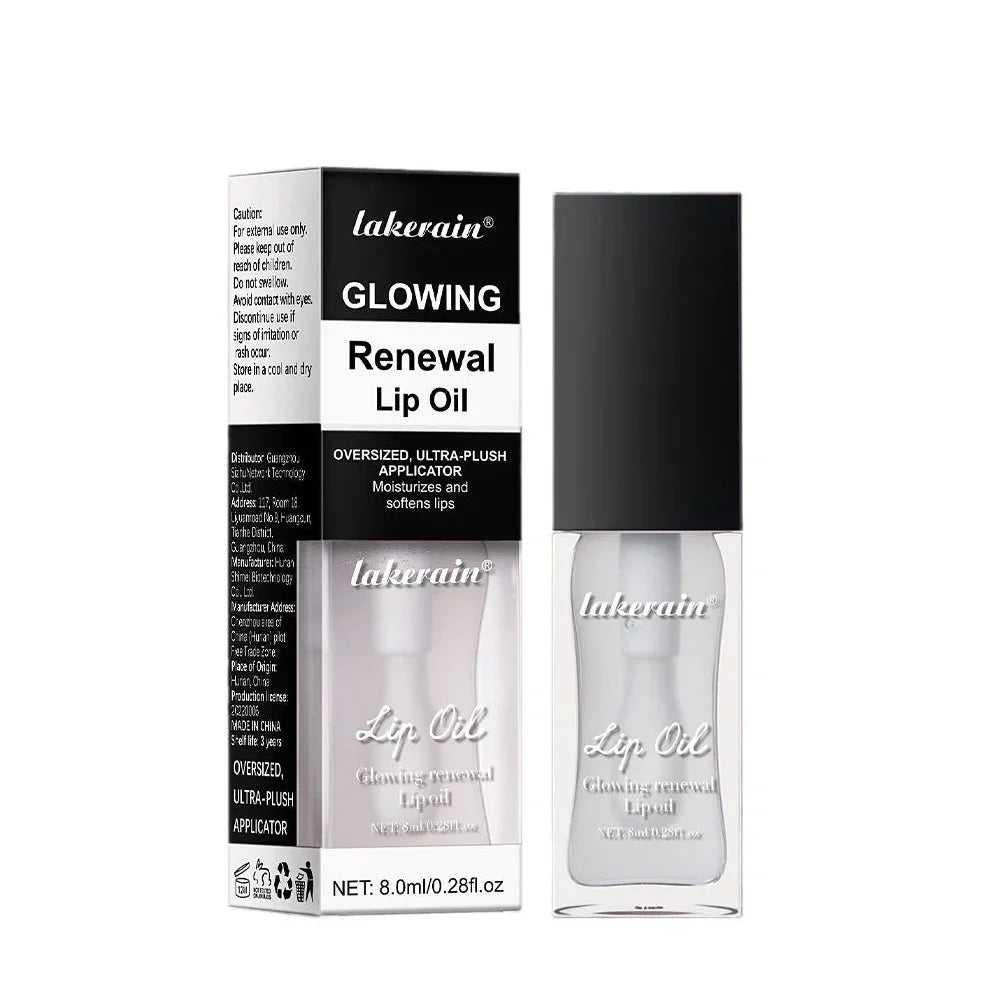 Glow Lip Gloss tube with 8ml capacity showing coral shade and applicator