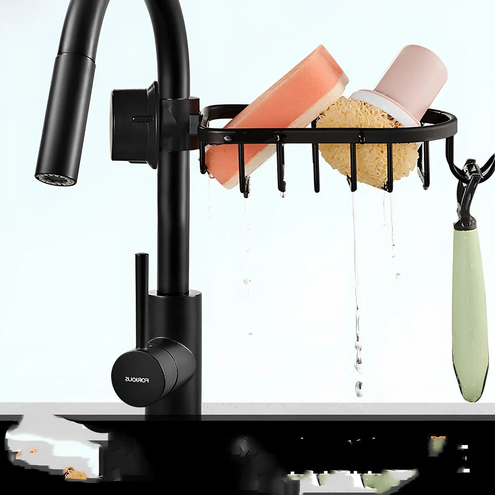 Elegant black aluminium shower storage rack, 12cm deep single shelf mounted on bathroom tile, holding shampoo bottles securely without drilling