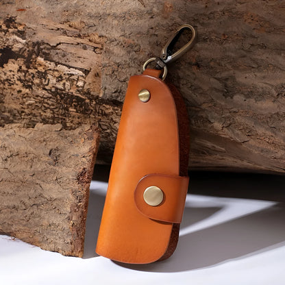 Genuine leather handmade key storage bag for car keys in four colour options