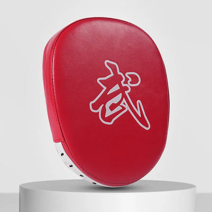Boxing target punch mitts in curved and flat designs for martial arts training