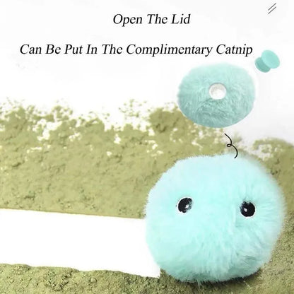 Interactive pet toy ball with three colour options triggering different animal sounds when moved
