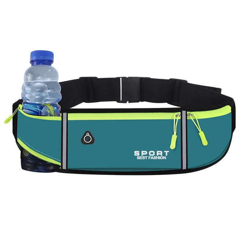 Waterproof Oxford cloth running belt waist bag with anti-theft design in multiple colour options
