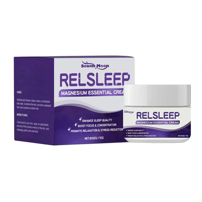 Sleep Magnesium Essence Cream 90g container with honey and magnesium sulfate for overnight skin soothing