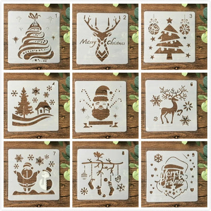 DIY Christmas Hand Tent Album Template Set for festive crafting projects