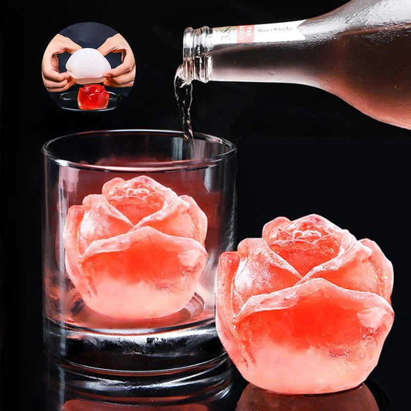 Versatile silicone rose-shaped mold for crafting candles, soaps, chocolates, and more