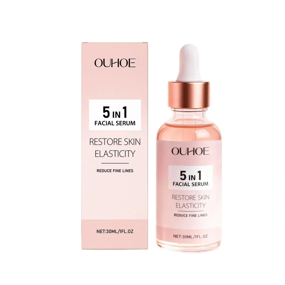 30ml facial care liquid bottle with hyaluronic acid and vitamin C for skincare hydration and brightening