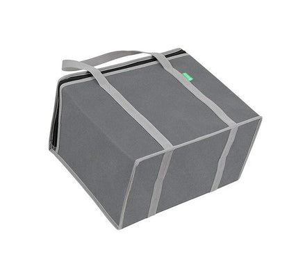 Insulated lunch cooler bag made of durable non-woven fabric and aluminum foil, ideal for work, beach, and picnics