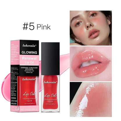 Glow Lip Gloss tube with 8ml capacity showing coral shade and applicator