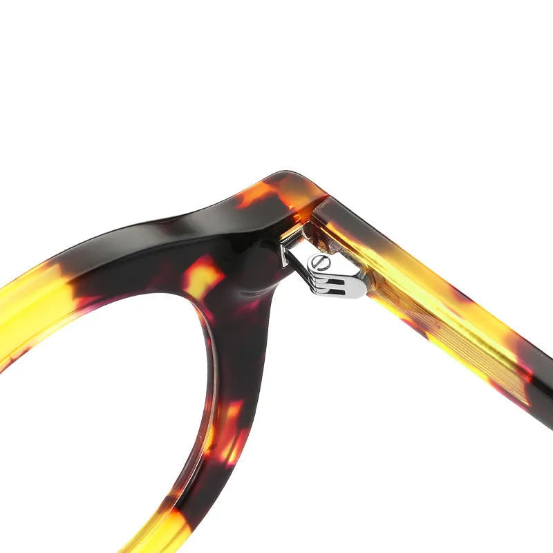 Box style hip-hop sunglasses with a thick colour-stitched plate frame on a solid background.
