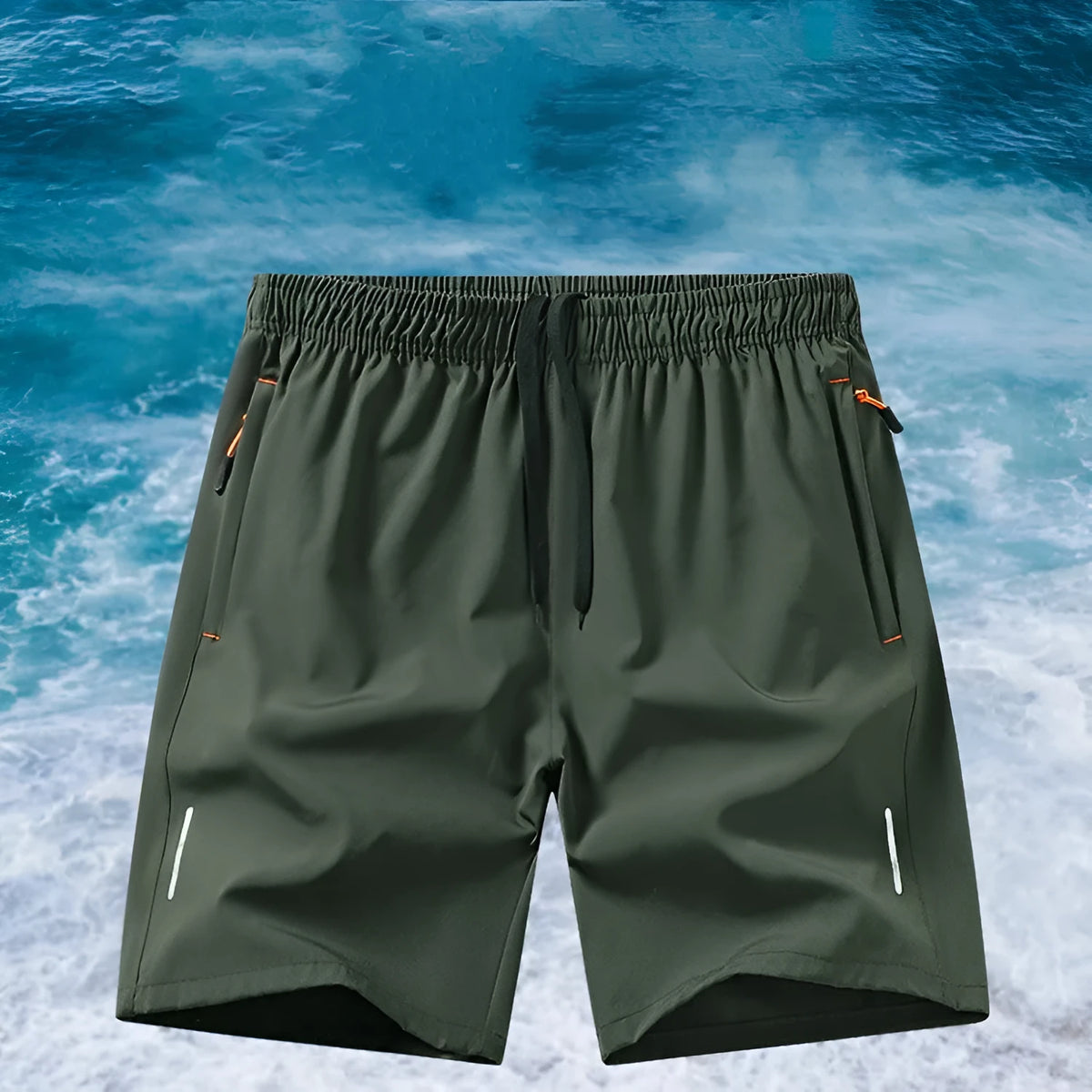 Men's black polyester basketball shorts with loose fit straight cut design for summer sports