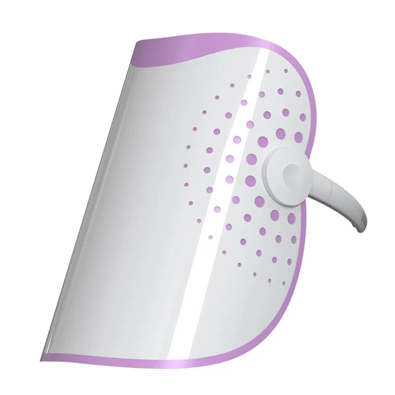 White and purple photon beauty mask IPL device with spectrometer for home skin treatment