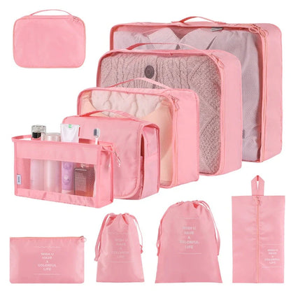 Stylish solid colour polyester storage bags for home organisation