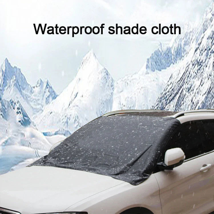 Premium magnetic windshield cover that protects car from snow, ice, frost, and sun damage