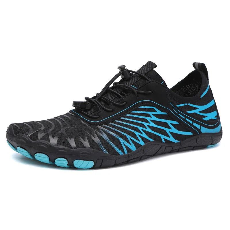 White lace-up casual sports shoe with breathable lining and textured non-slip rubber sole.