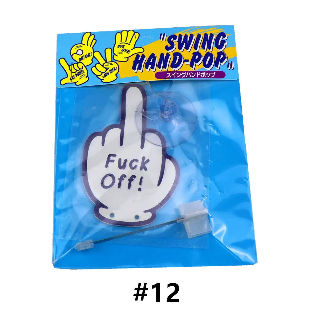 Swing hand cartoon aromatherapy pendant with jasmine green tea fragrance in multiple colour options