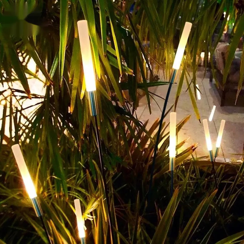 Solar or power outdoor LED lawn lamp in 650mm to 1400mm sizes with acrylic hardware and wheat lamp option