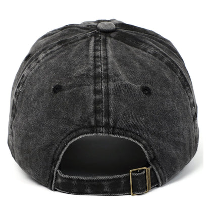 Retro-style baseball cap with colourful machine embroidery on a soft cotton dome crown, shown in a wine red colour.