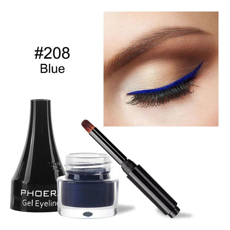 PHOERA Ten-Colour Eyeliner Set showcasing vibrant shades for creative eye makeup looks