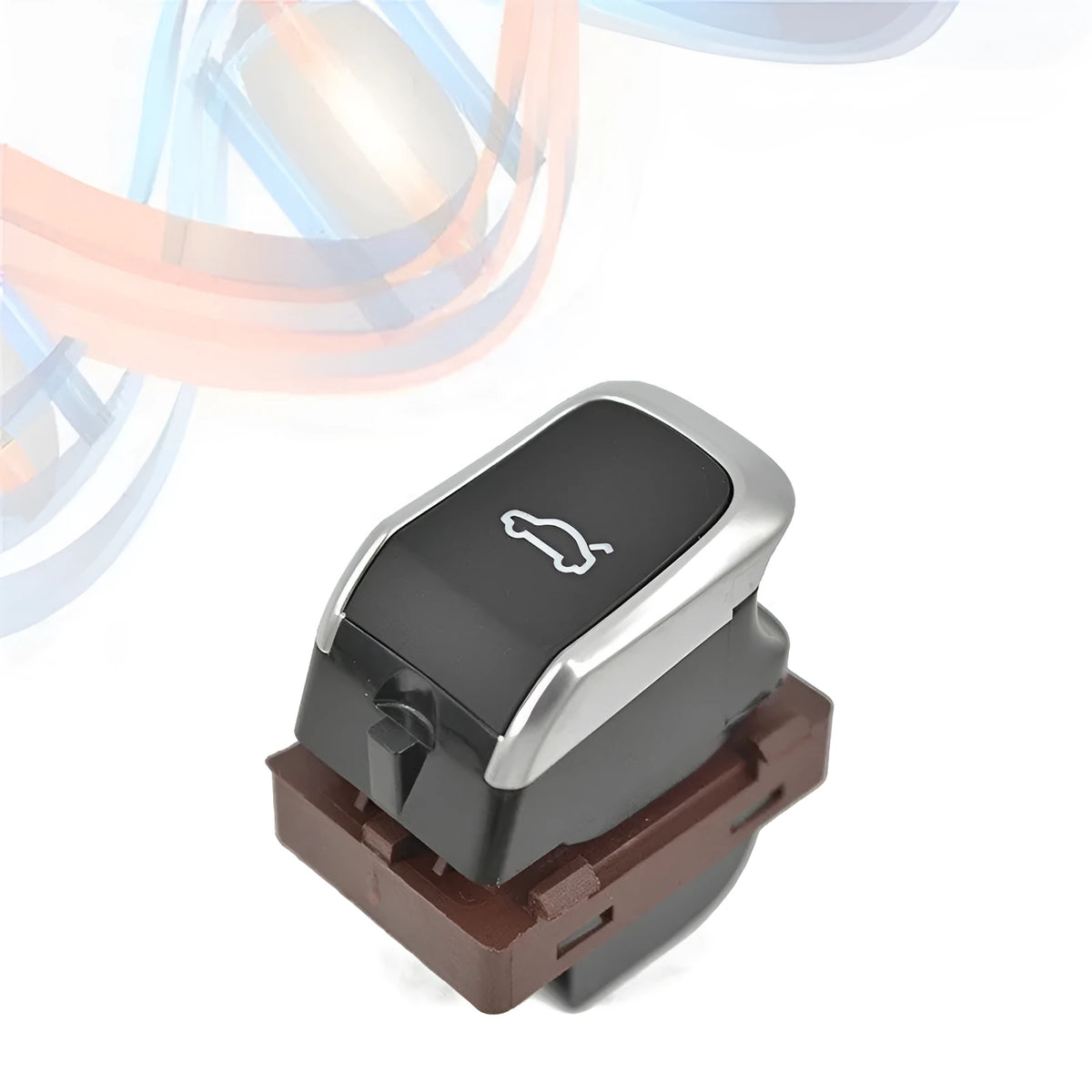 Black electroplated 12V car trunk switch for Volkswagen and Audi A4L Q5, electronic ABS boot release button