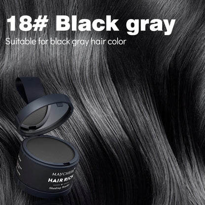 Hairline sculpting contour powder in plastic container with 4g content and waterproof properties