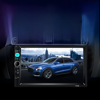 7-inch Bluetooth car player with LCD screen, 12V power, hardware plastic housing and reversing priority function