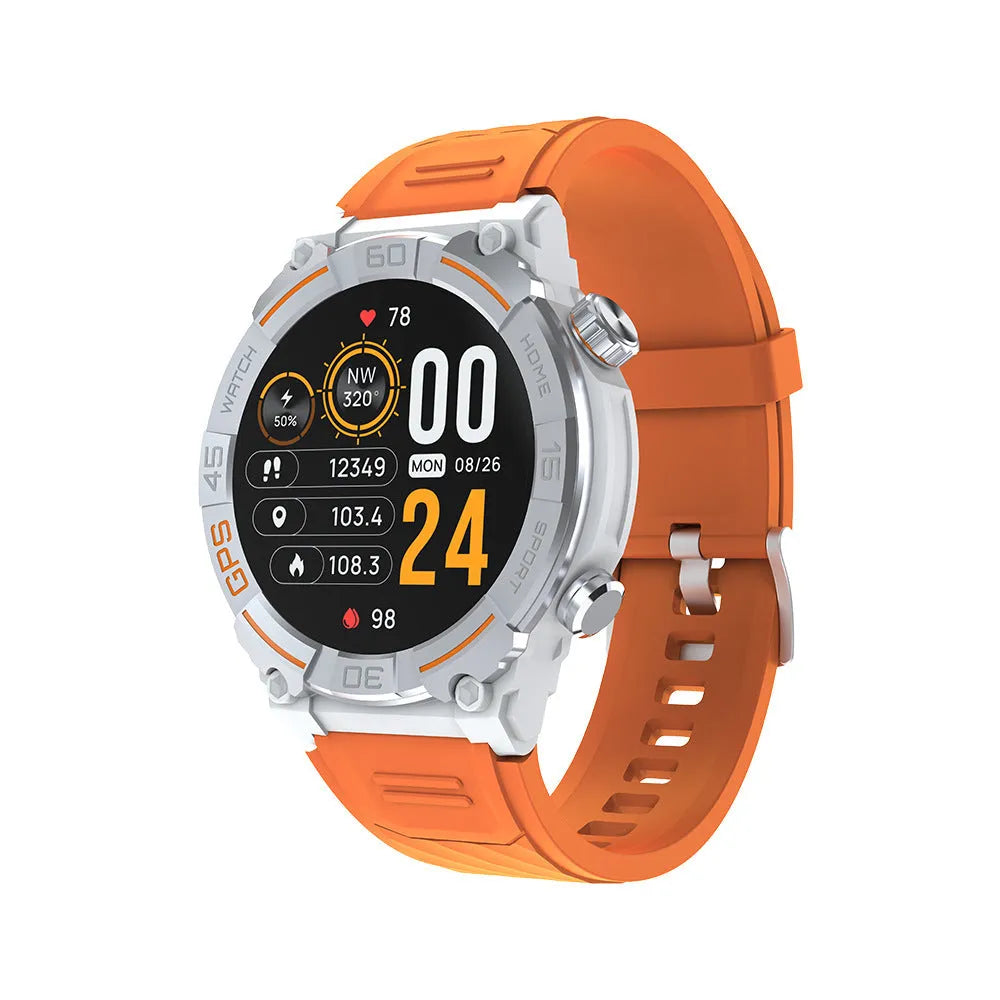MG02 smart watch in black colour with Bluetooth calling and health monitoring features