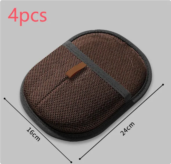 Black pet hair removal gloves with dual-sided silicone brush design for dog cat rabbit grooming