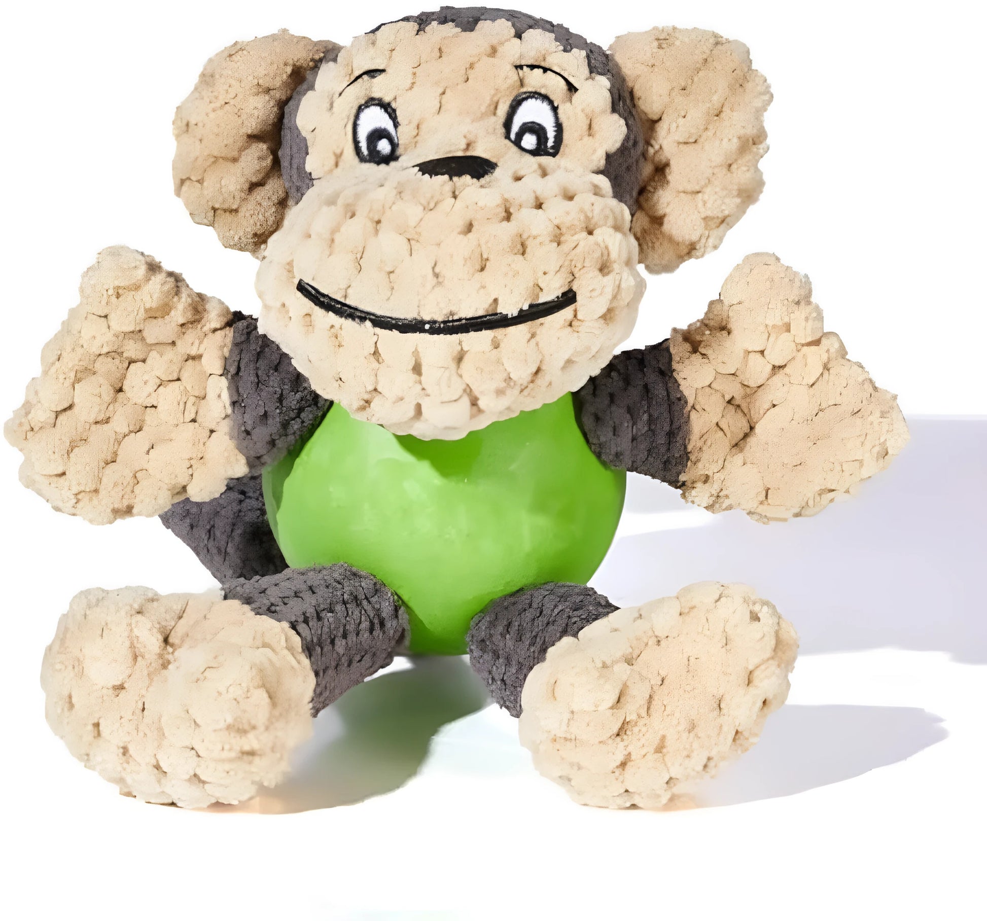 Cartoon monkey plush dog toy with squeakers for small medium dogs