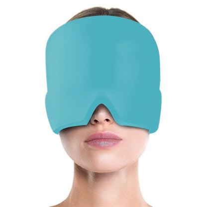 Cold Therapy Migraine Relief Hat with elastic compression for full head coverage