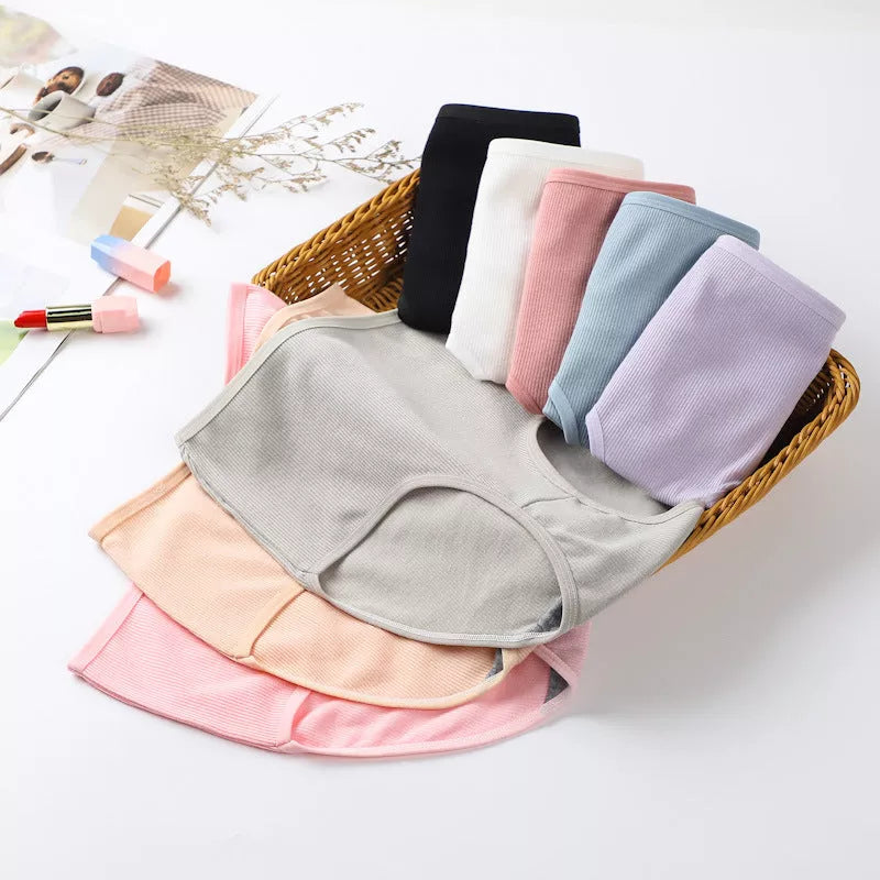 Women's high waist tummy tucking and hip lifting body shaping panties in milk silk