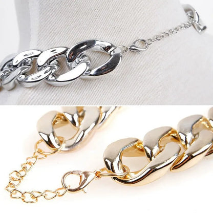 Gold colour twisted chain dog collar with an adjustable buckle for small to medium-sized dogs.