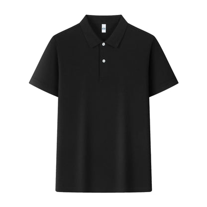 Ice silk cotton polo shirt with lapel collar in various colours for summer business wear